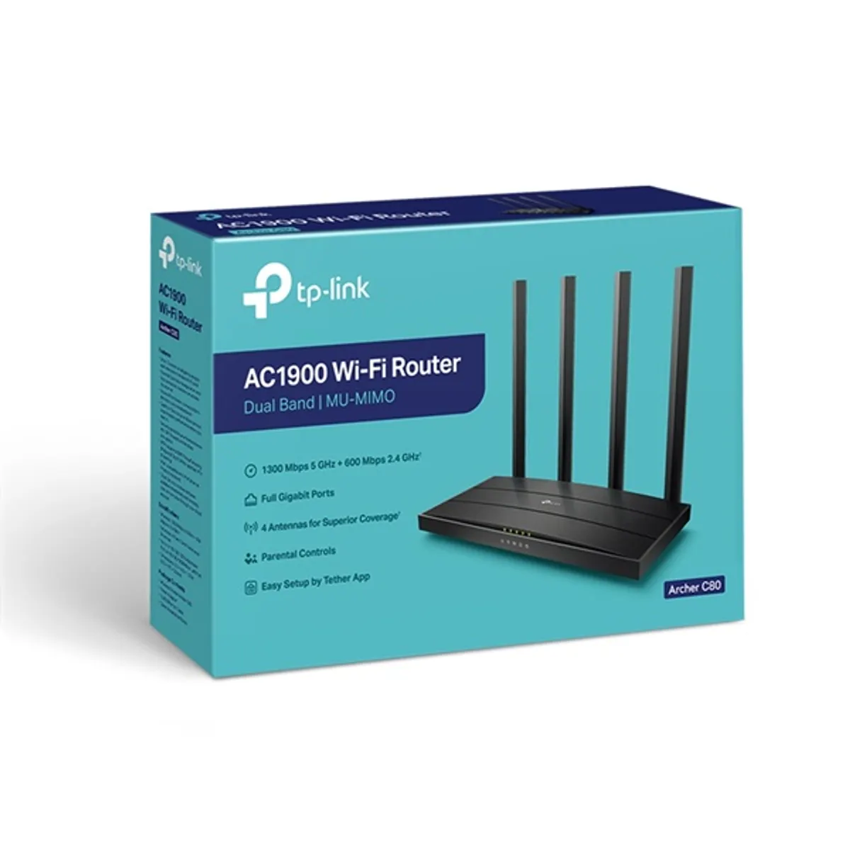 TP-Link Archer C80 AC1900 MU-MIMO 802.11ac Dual-Band Vezeték nélküli Gigabit Router #4