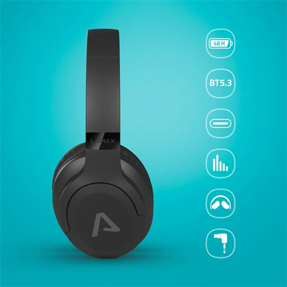 LAMAX Base2 vezeték nélküli Bluetooth fejhallgató #4