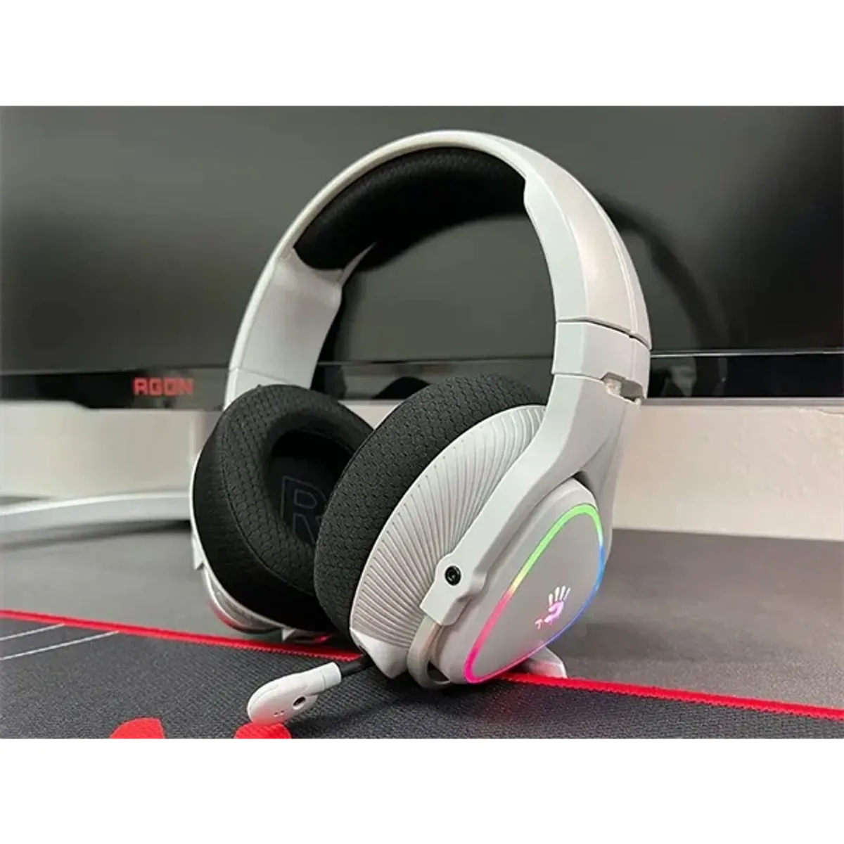 A4-Tech Bloody MR710 Multi-platform vezeték nélküli RGB szürke gamer headset #7
