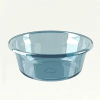 TOO KT-138-BL kék kerek műanyag lavór 32x12cm