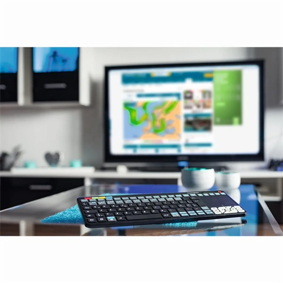 Thomson 132699 ROC3506 4 az 1-ben fekete multimédiás vezeték nélküli érintőpados LG Smart TV billentyűzet #3