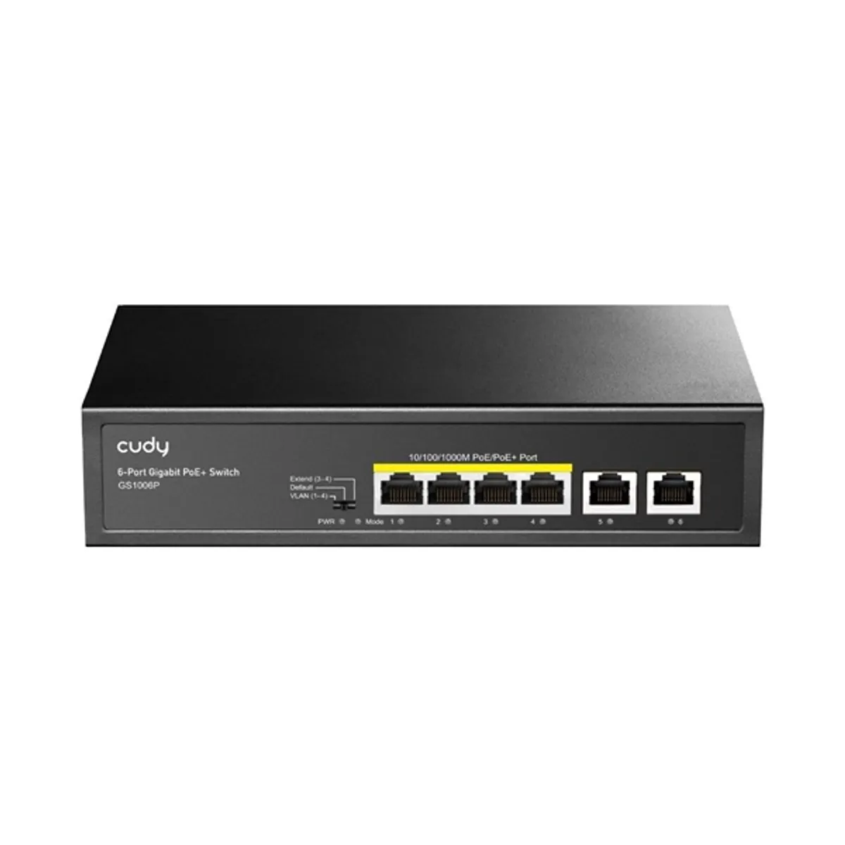 CUDY GS1006P 1x 10/100/1000(PoE+/PoE)+3x 10/100/1000(PoE)+2x gigabit uplink, 60W PoE switch #1