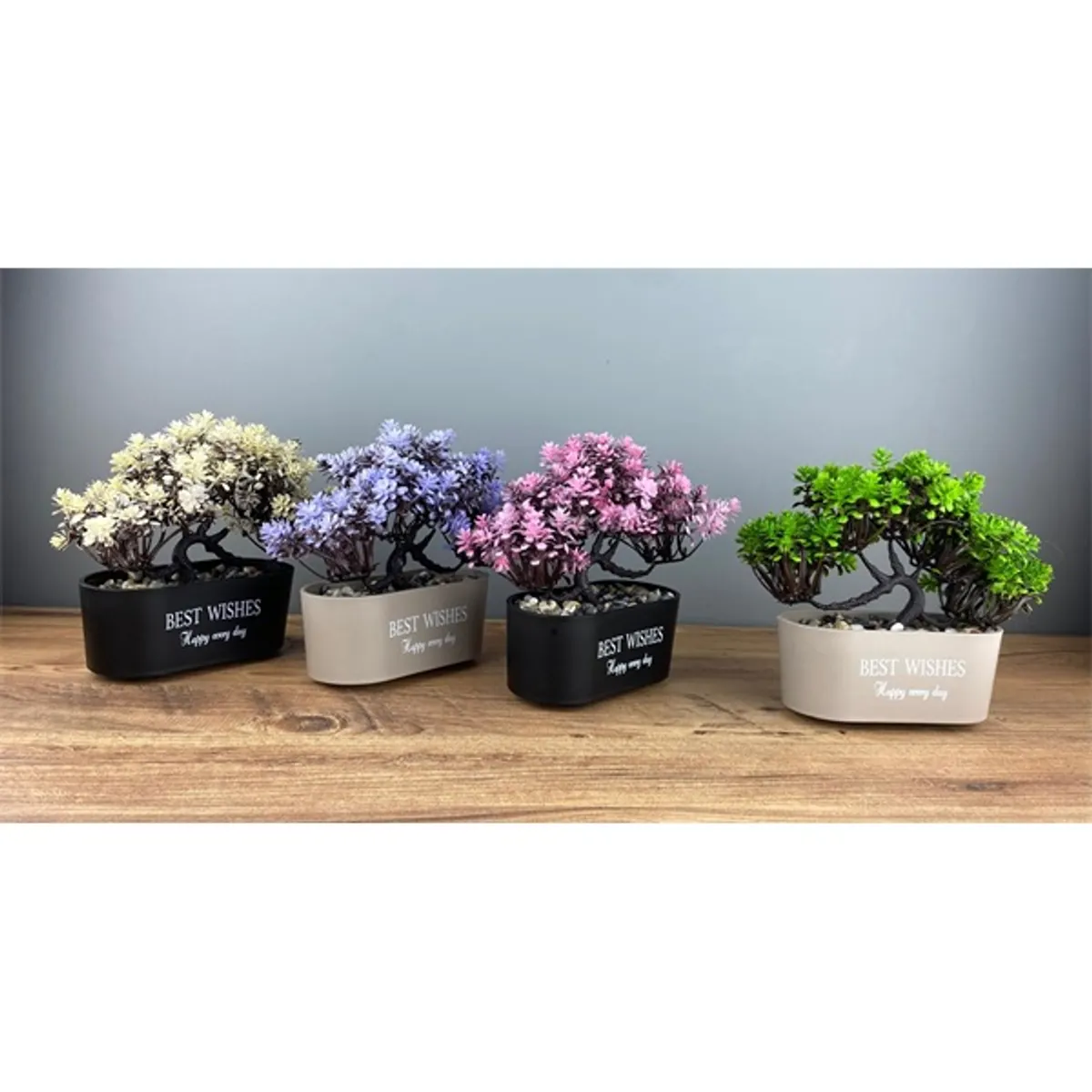 IRIS E5830 BEST WISHES dekoráció művirággal dézsában 20x18cm #1