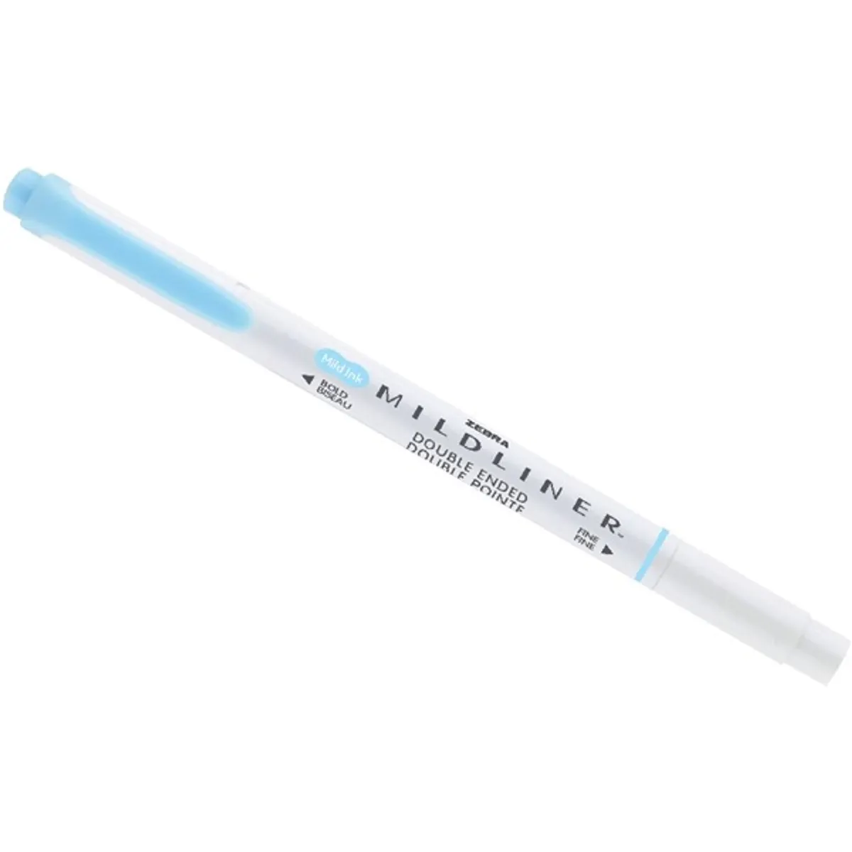 Zebra Mildliner Fluorescent kék kettős végű szövegkiemelő #2