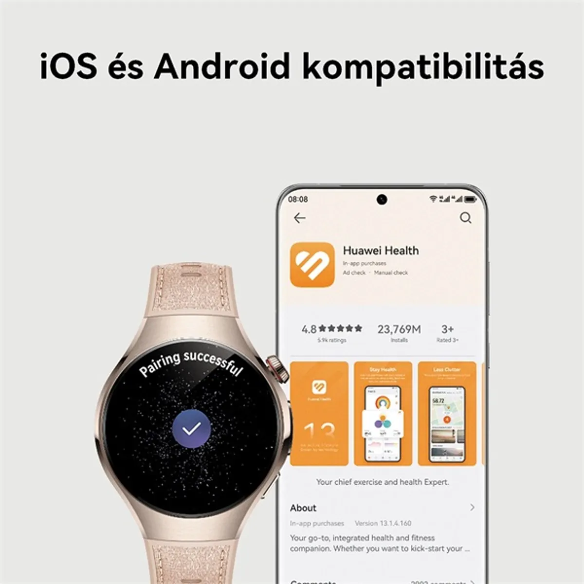 Huawei Watch 5 (46mm) lila okosóra #8