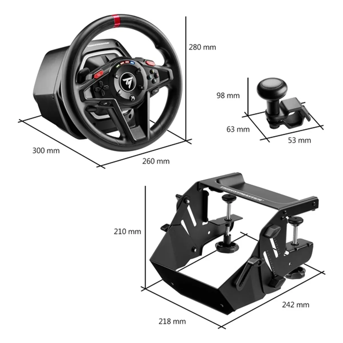 Thrustmaster 4460264 T128 Simtask Pack Xbox One/Series/PC kormány + Steering Kit rögzítőrendszer + pedál #7