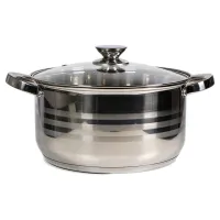 TOO LP-7170-7L prémium rozsdamentes edény 7,2 liter fazék/lábas+fedő 26 x 14cm #1