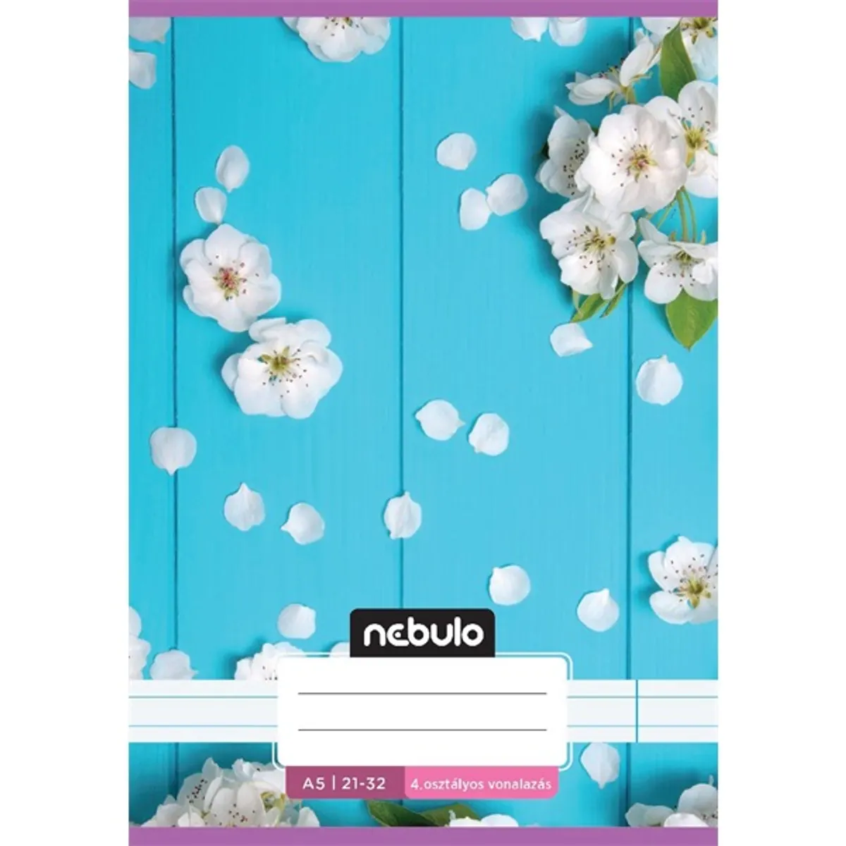 Nebulo Cuki minták I. A5 4. osztályos 21-32 tűzött vonalas füzet #1