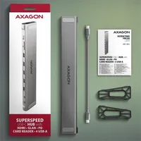 Axagon HMC-10HLS USB-C 5Gbps LONGER 9in1 hub #9