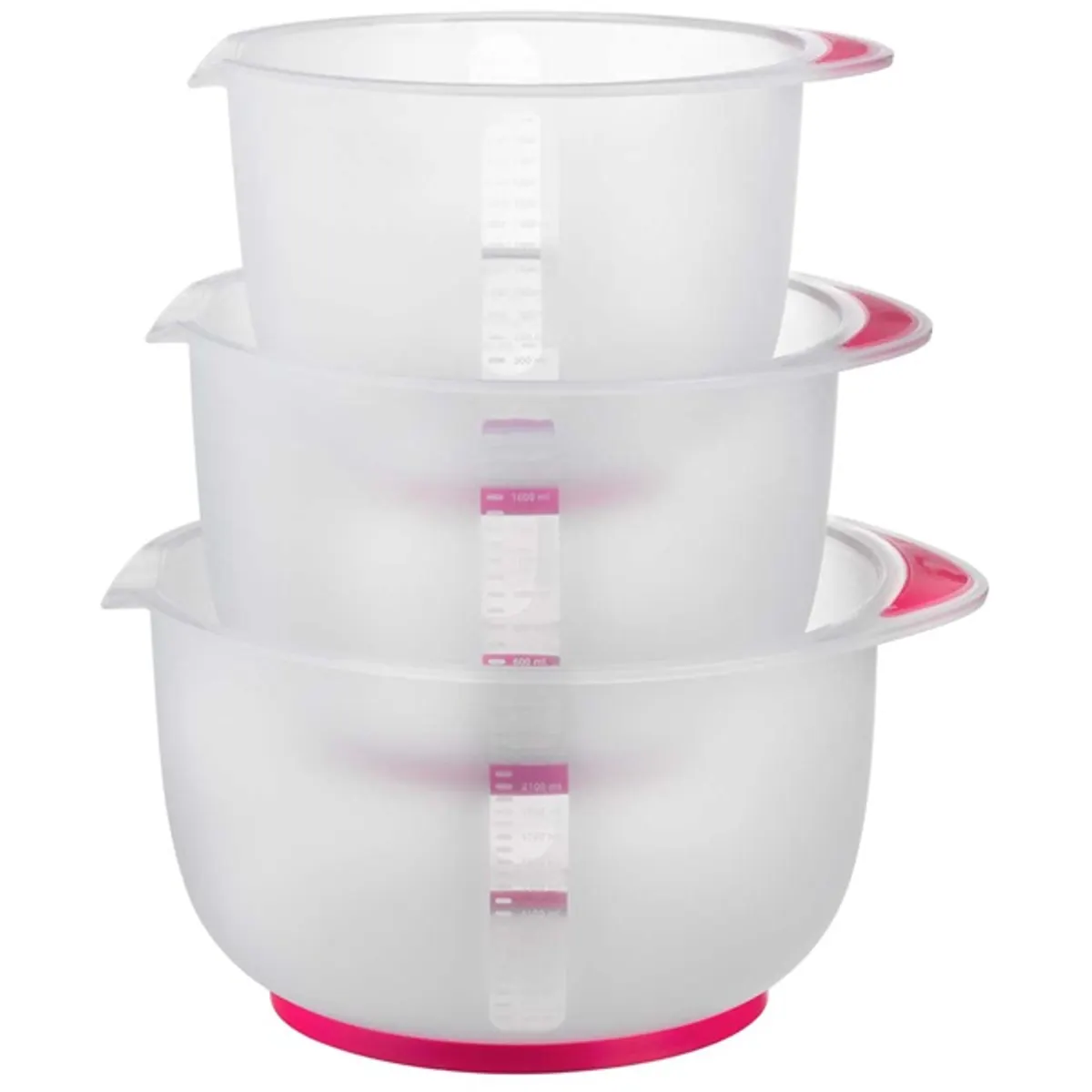 IRIS G-480 TRIPLE MIXING 3 darabos keverőtál szett, csúszásmentes talppal 1.500ml+2.000ml+2.500ml 24x22x12cm #1