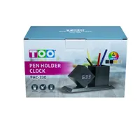 TOO PHC-330-B fekete digitális óra írószertartóval #4
