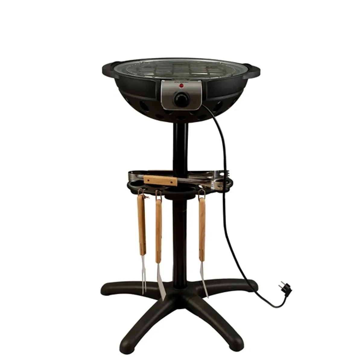Hausberg HB-540 1600W  állvánnyal, 39,5cm grill átmérő, 5 fokozat, elektromos barbeque grillszett #2