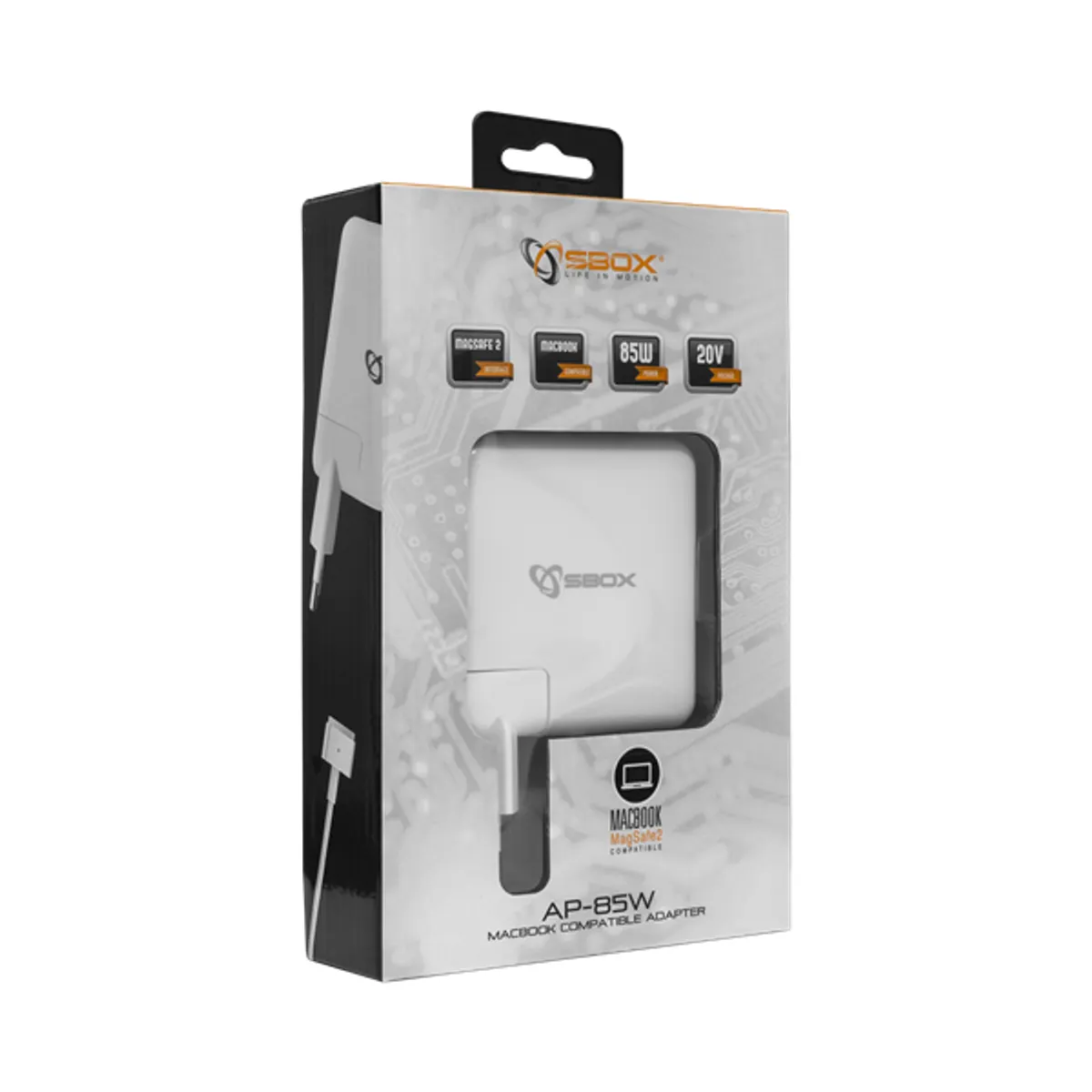 Sbox AP-85W MEGASAFE2 Apple eszközökhöz töltő adapter #3