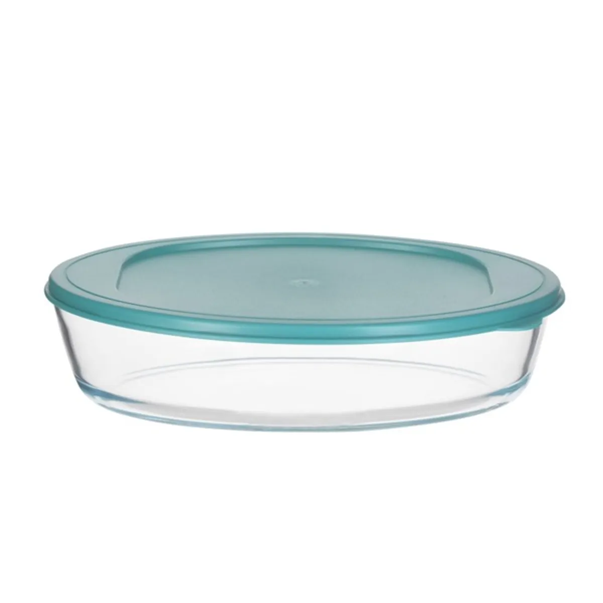 TOO KT-100 üveg 3200 ml-es hőálló ovális ételtároló műanyag tetővel #2