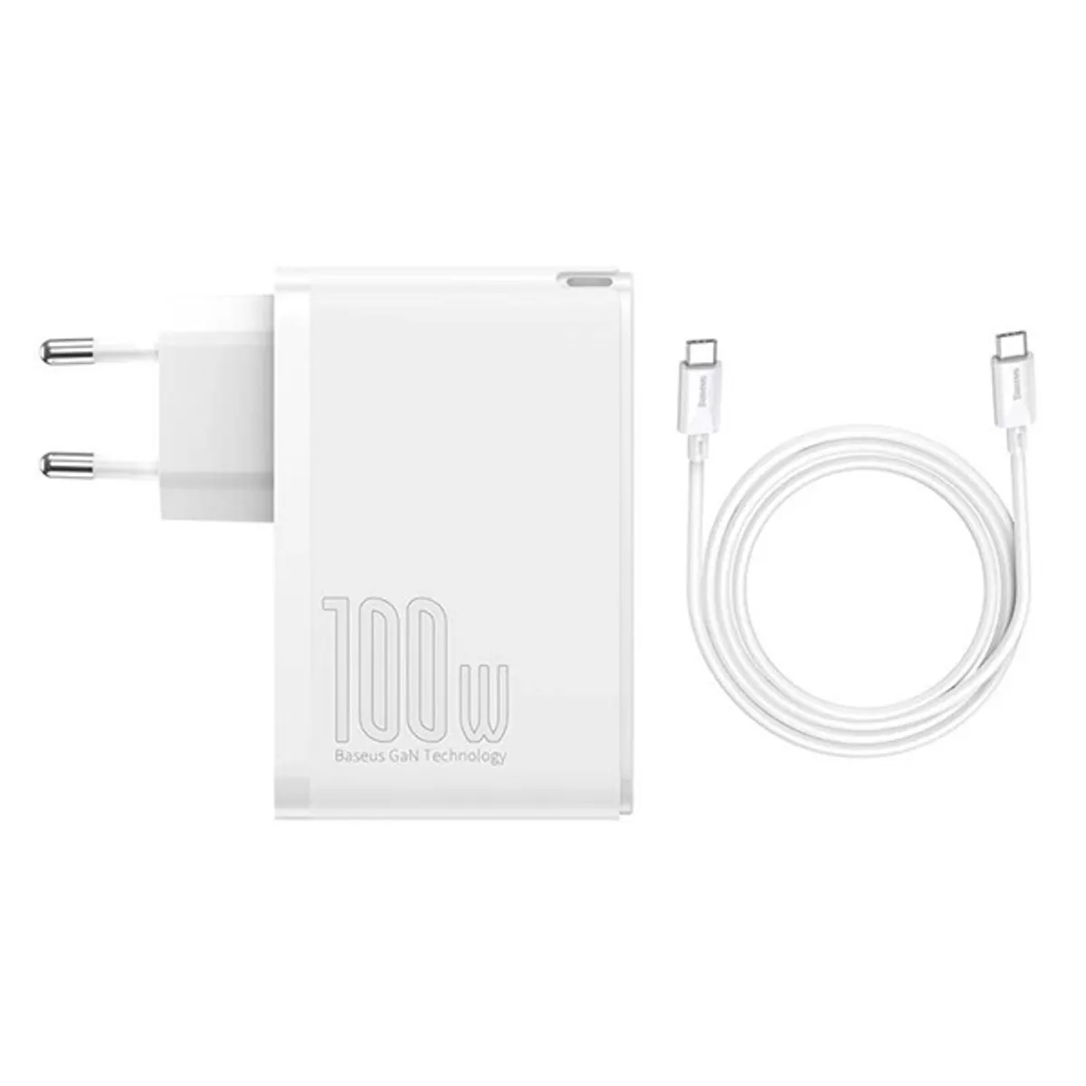 Baseus CCGAN2P-L02 GaN2 Pro 100W 2xUSB/2xType-C 100W fehér hálózati töltő #6