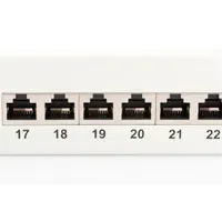 DIGITUS 19" 1U 24port Cat.6 kompakt szürke árnyékolt Patch Panel #2