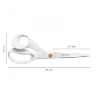 Fiskars 1020412 21 cm fehér általános olló #2