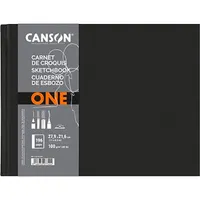 Canson One 27,9x21,6 cm, fekvő, 100 g/m2, ragasztott fehér rajzpapírfüzet