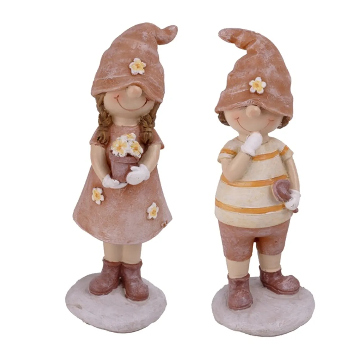 IRIS dekor műgyanta gyerek narancs ruha álló 2 féle 16cm #1