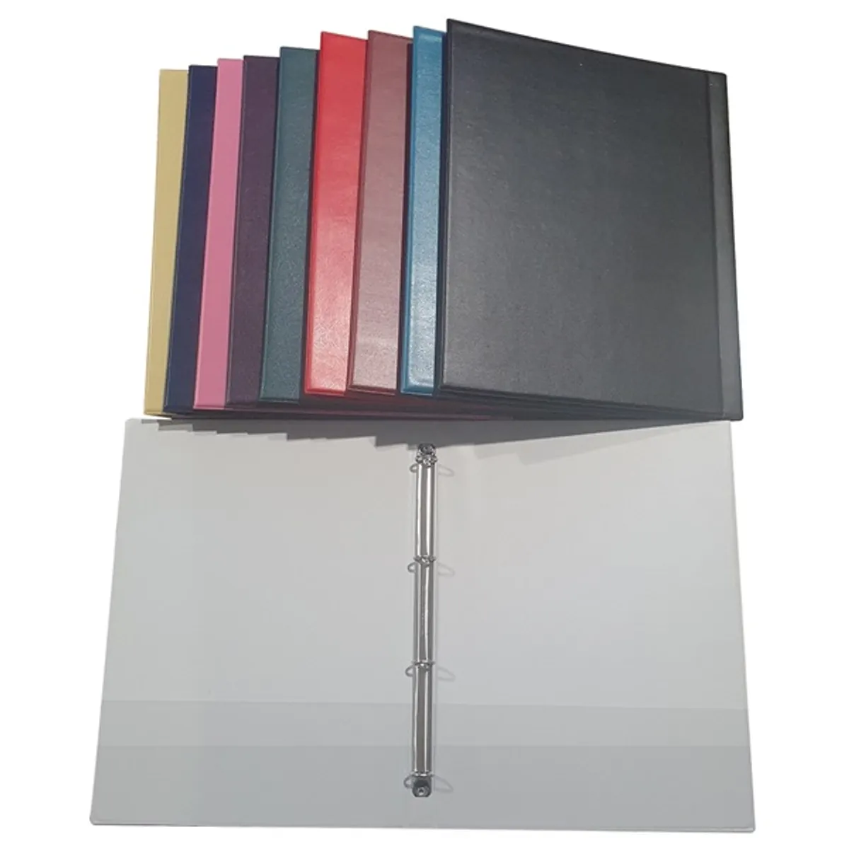 Plastweld PVC A4 4 gyűrűs fekete 2cm gyűrűs mappa #1