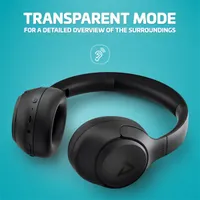 LAMAX NoiseComfort2 Bluetooth ANC Aktív zajszűrős fekete fejhallgató #4