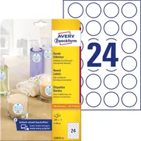 Avery L3415-10 40mm átmérőjű 240db-os fehér kör alakú öntapadó etikett #4