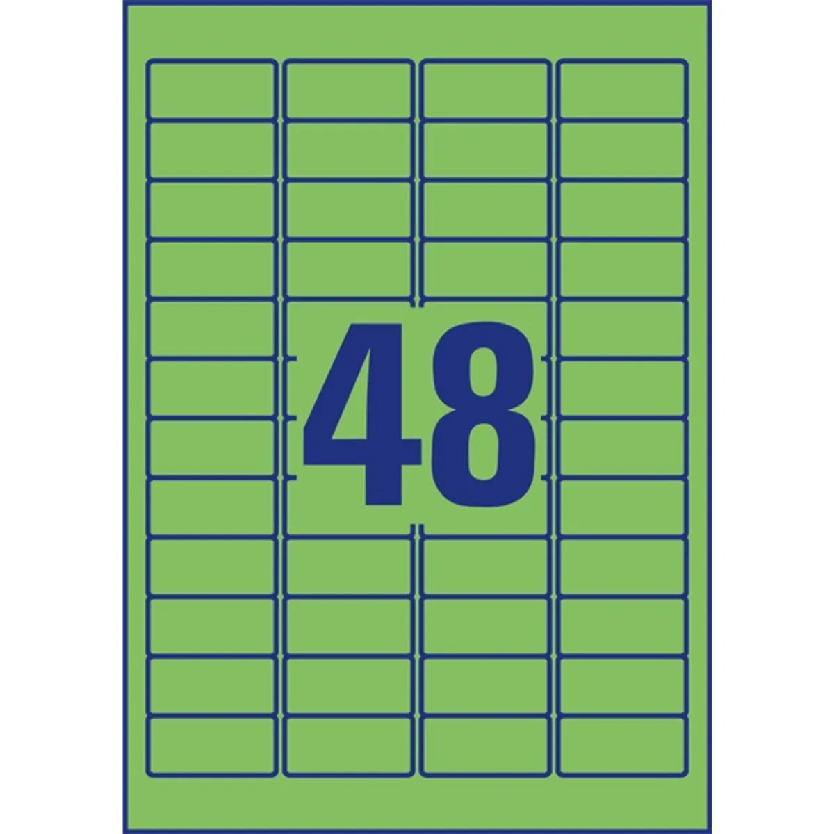 Avery L6040-20 45,7x21,2mm visszaszedhető 960db-os zöld etikett #4