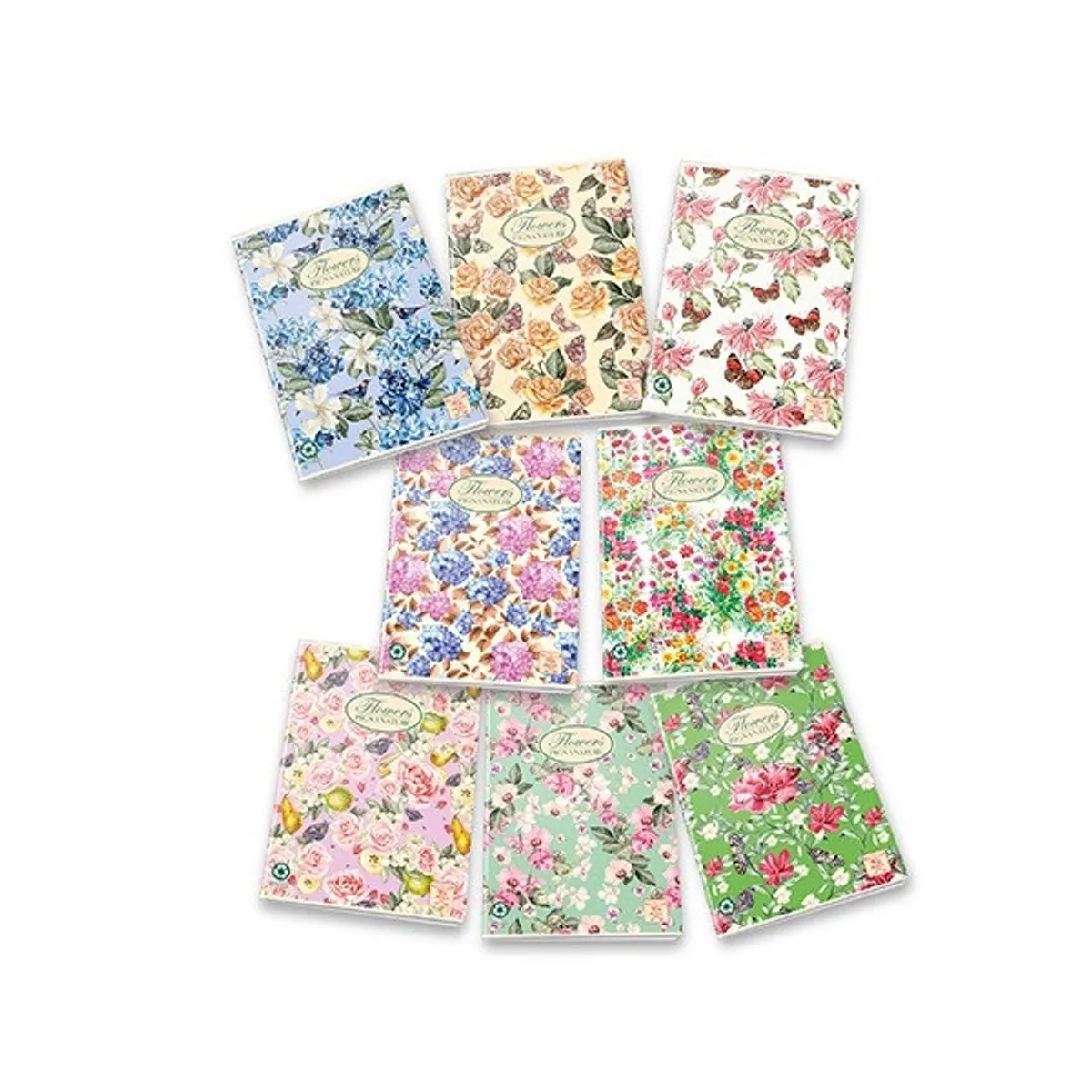 Pigna Nature Flowers A5 42lapos tűzött vonalas füzet #1