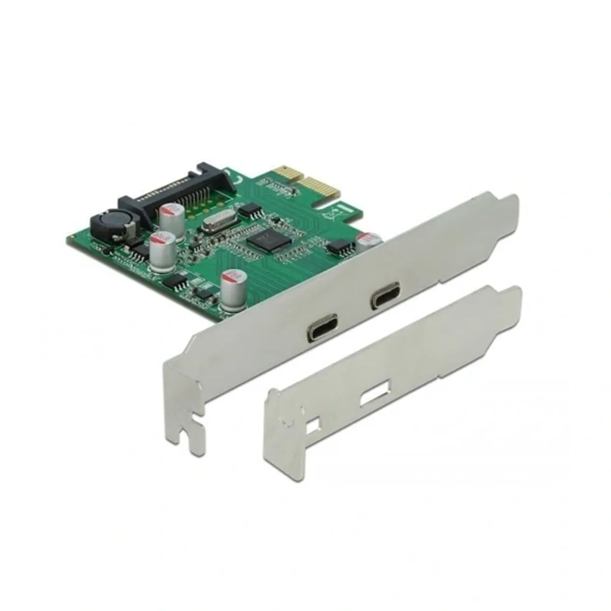 Delock 90493 PCI Express x1 kártya - 2 x külső SuperSpeed USB (USB 3.2 Gen 1) USB Type-C hüvely #1