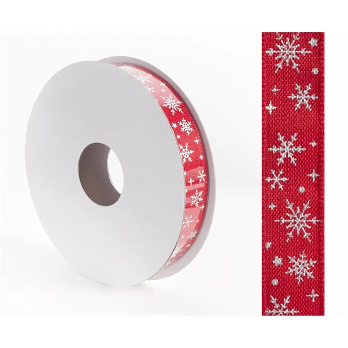 IRIS szalag hópihés piros 15mm/10méter #1