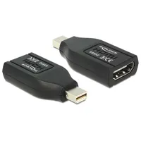 Delock 65552 fekete adapter mini displayport apa > HDMI anya #2