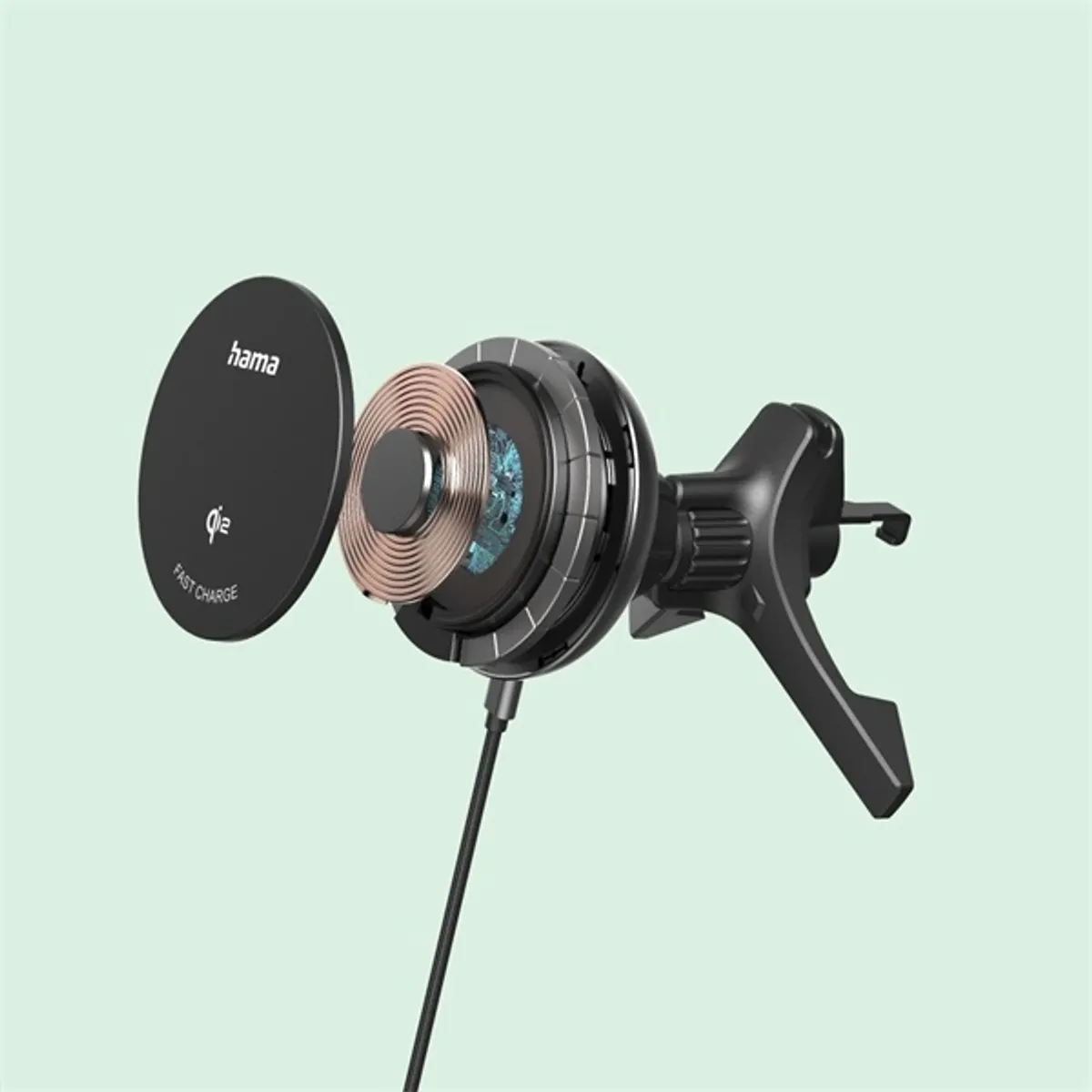 Hama 00201736 QI2-MAGNETIC 15W vezeték nélküli autós töltő #4