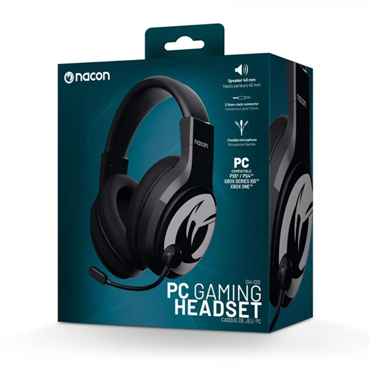 Nacon 2809131 GH-120 fekete gamer headset #2