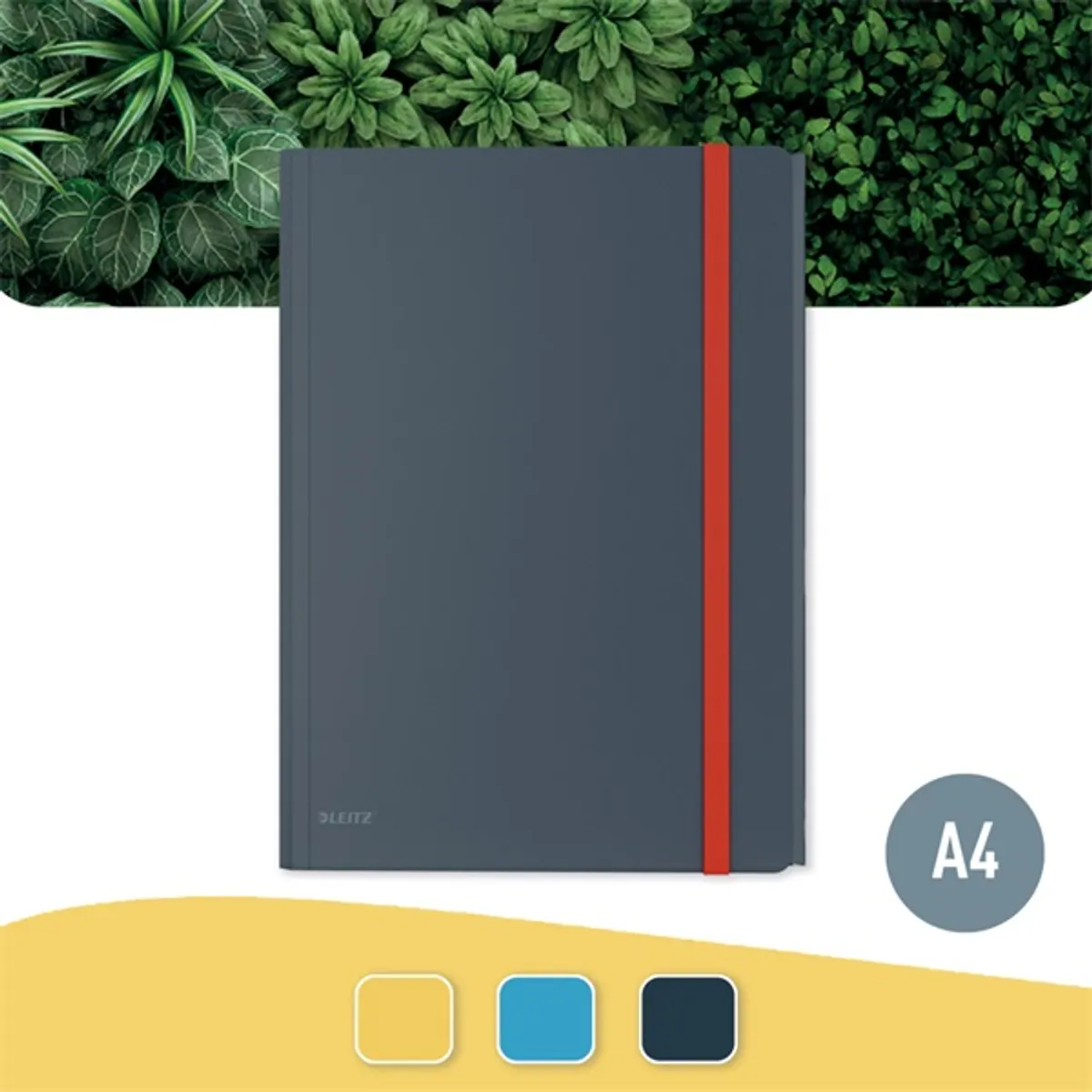 Leitz COSY mobil PP bársony szürke extra tasakos gumis mappa #3