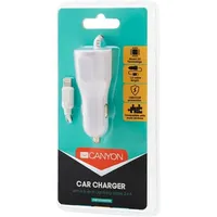 Canyon C-003 univerzális autós töltő adapter (beépített Lighning kábel) #4