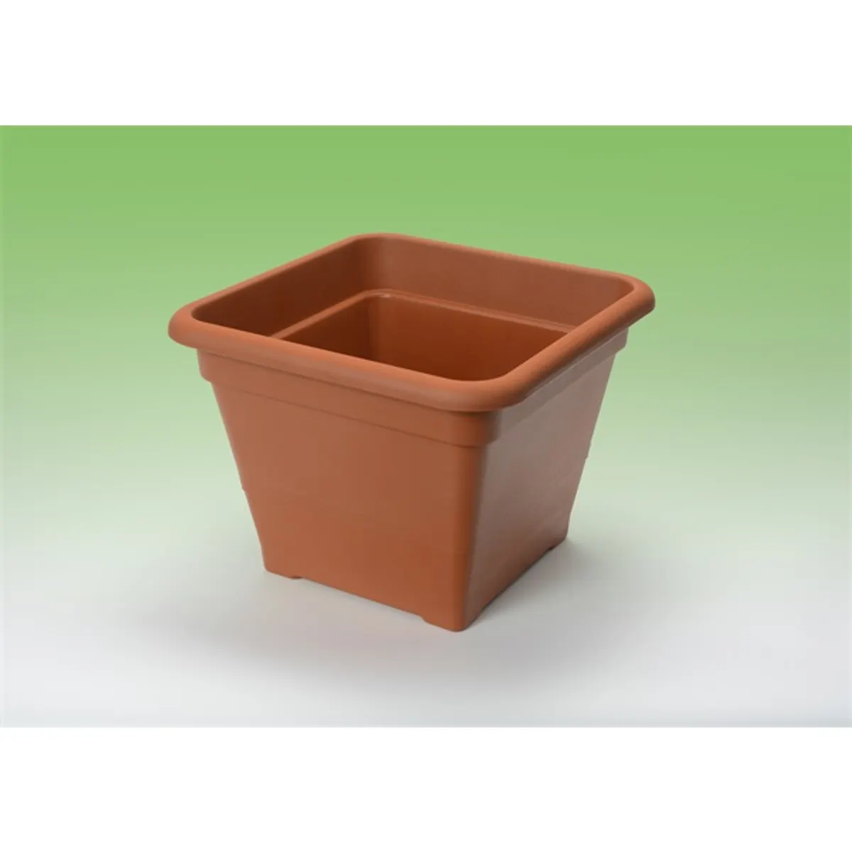 FLAIR Sydney 61298 terra 20x20 alátéttel szögletes virágcserép #1