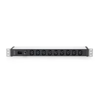 DIGITUS DN-95429 19" 1U PDU 230V 10A 9xIEC C13 aljzat IEC C14 csatlakozó 2m elosztósor #4
