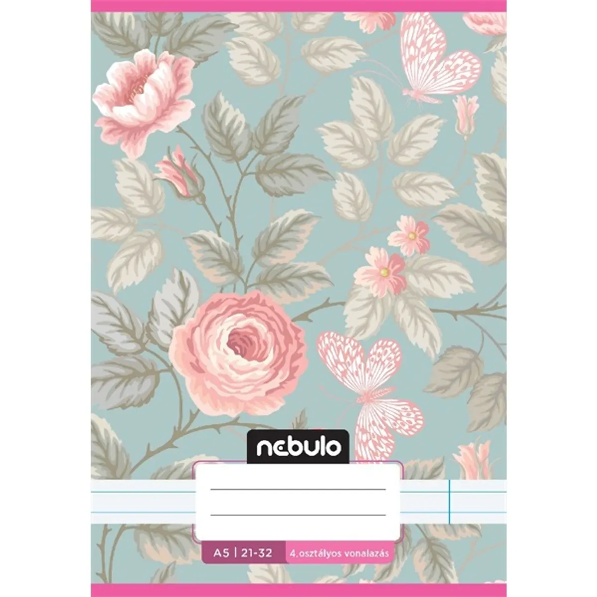 Nebulo Cuki minták II. A5 4. osztályos 21-32 tűzött vonalas füzet #6