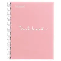 Miquelrius Emotions A5 PP 120 lapos pink kockás spirálfüzet #1