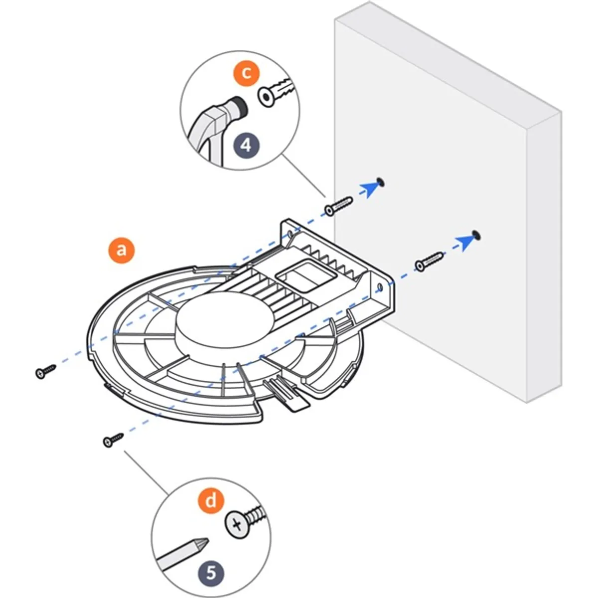Ubiquiti UACC-Pro-AP-AM műanyag fali tartó vízszintes rögzítéshez #5