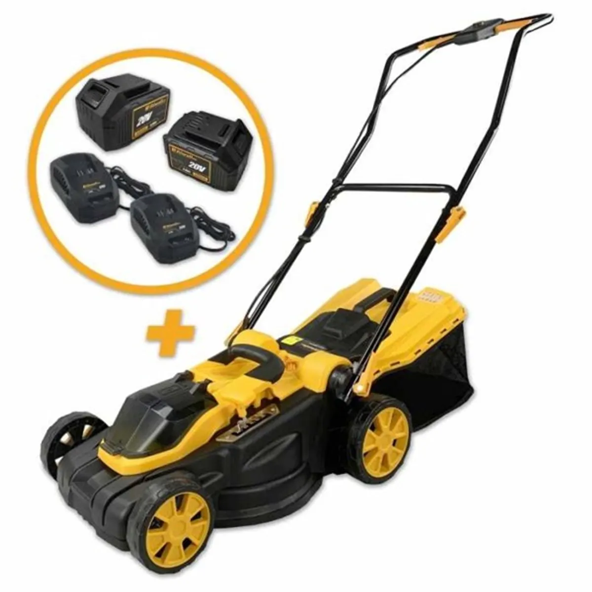 Riwall RALM 3820 SET 20V szénkefe nélküli akkumulátoros fűnyíró #3