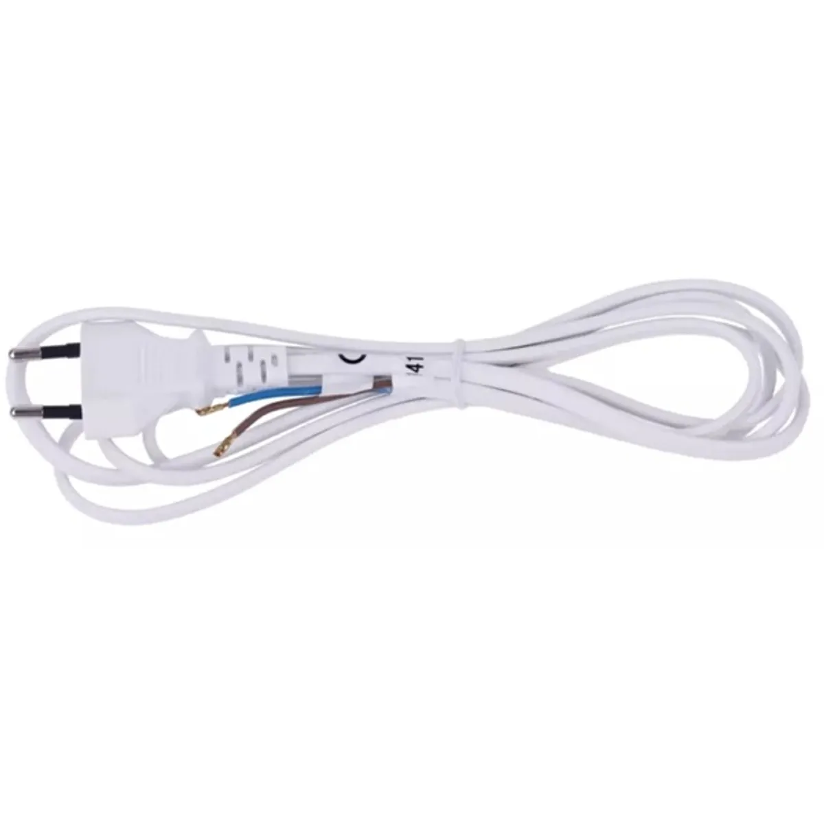 Emos S12252 Flexo 2 méter 2×0,5mm2 fehér szerelhető hálózati kábel #1