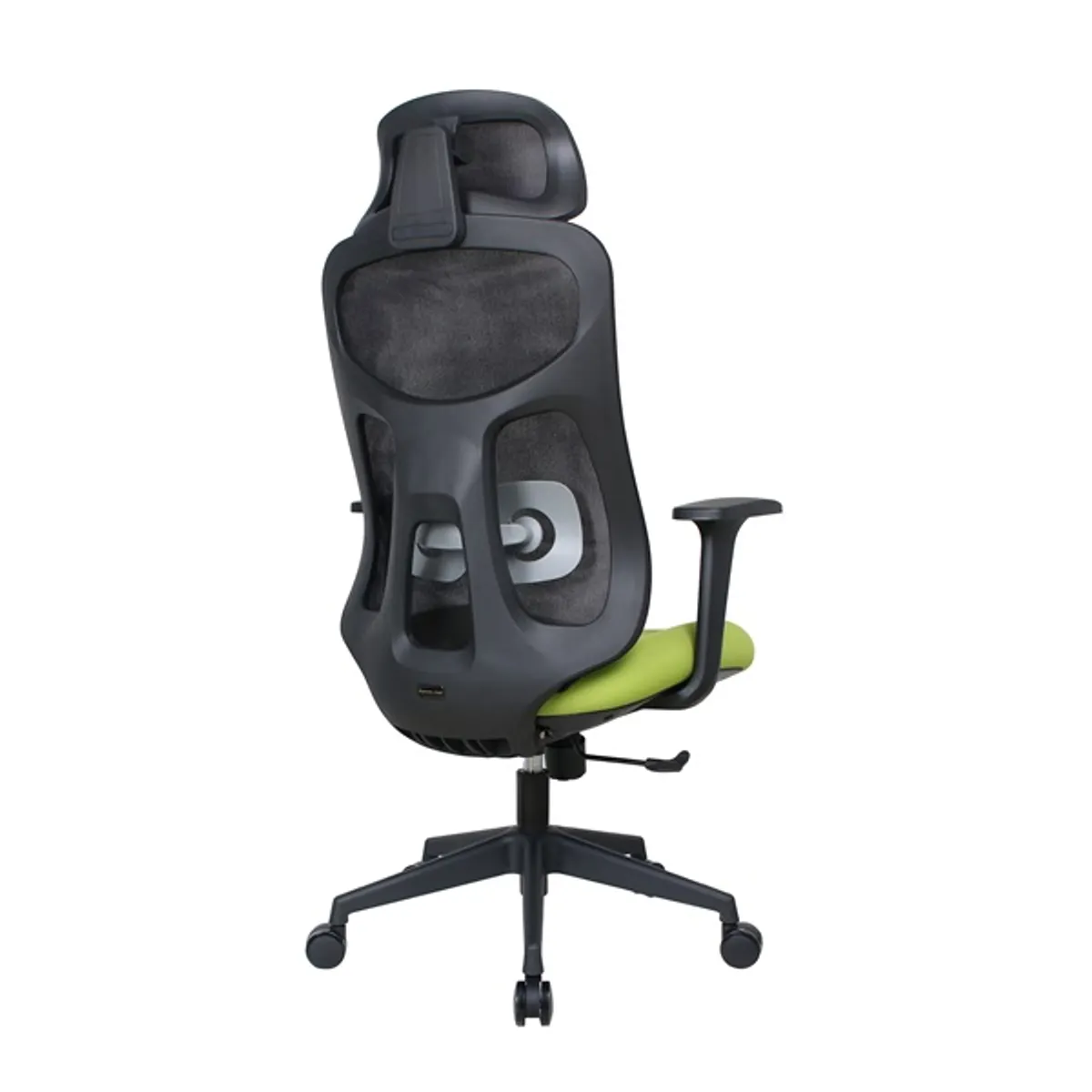 IRISOffice Mirage zöld/fekete ergonómikus,  szövet-hálós irodai forgószék fej és háttámasszal #4