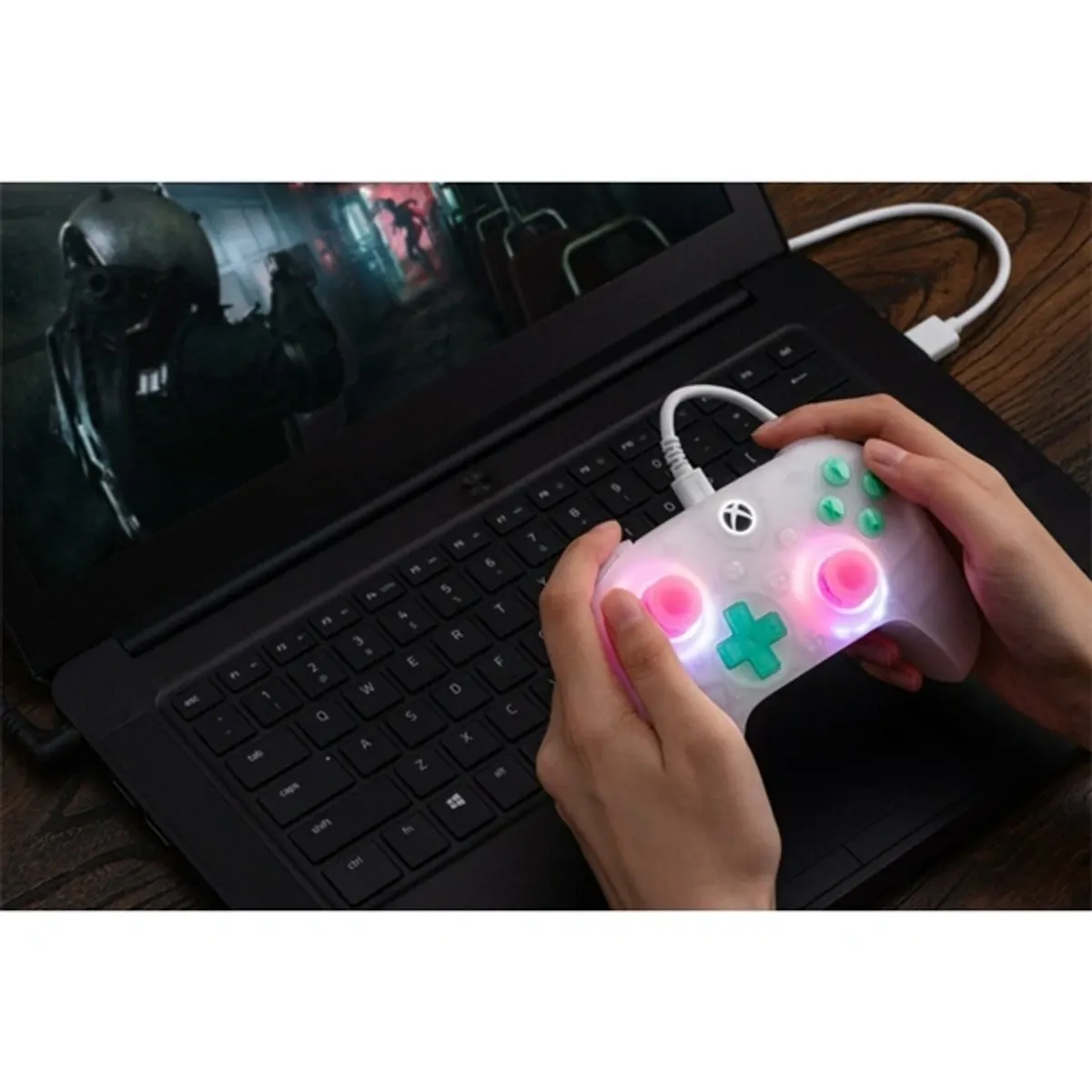 8Bitdo Ultimate Mini, Xbox Series X|S, Xbox One, PC, Official, Hall-Effect, pink vezetékes kontroller #8