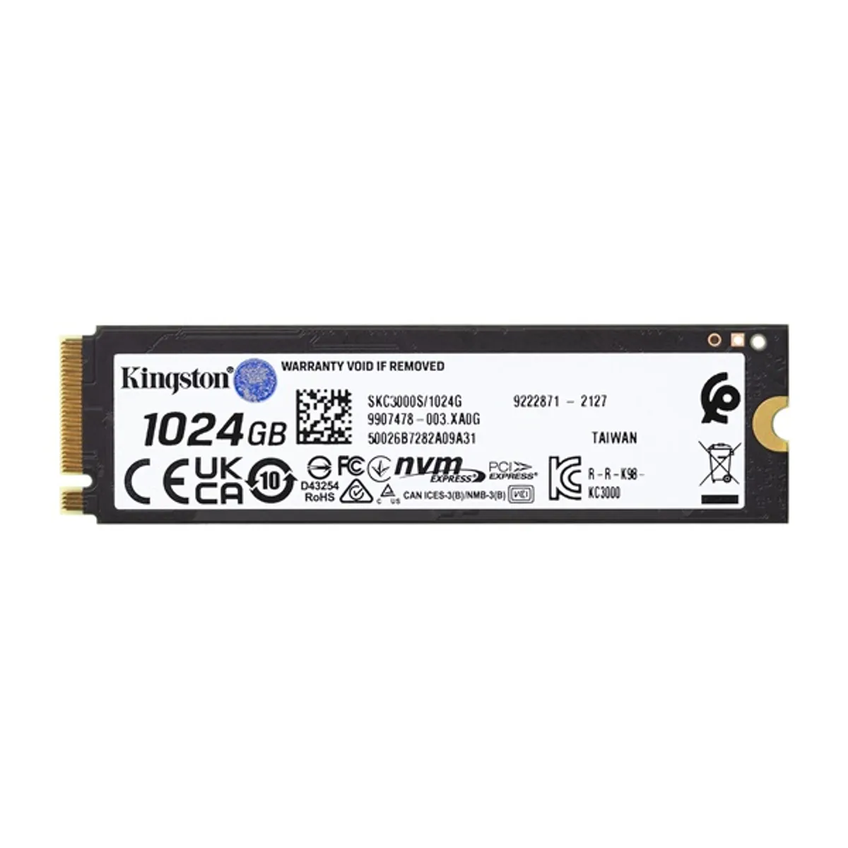 Kingston 1TB M.2 NVMe 2280 KC3000 (SKC3000S/1024G) SSD #2