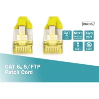 DIGITUS Cat.6A S/FTP LSZH 1m sárga patch kábel #2