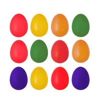 IRIS dekor műanyag tojás x12 színes 4x6cm