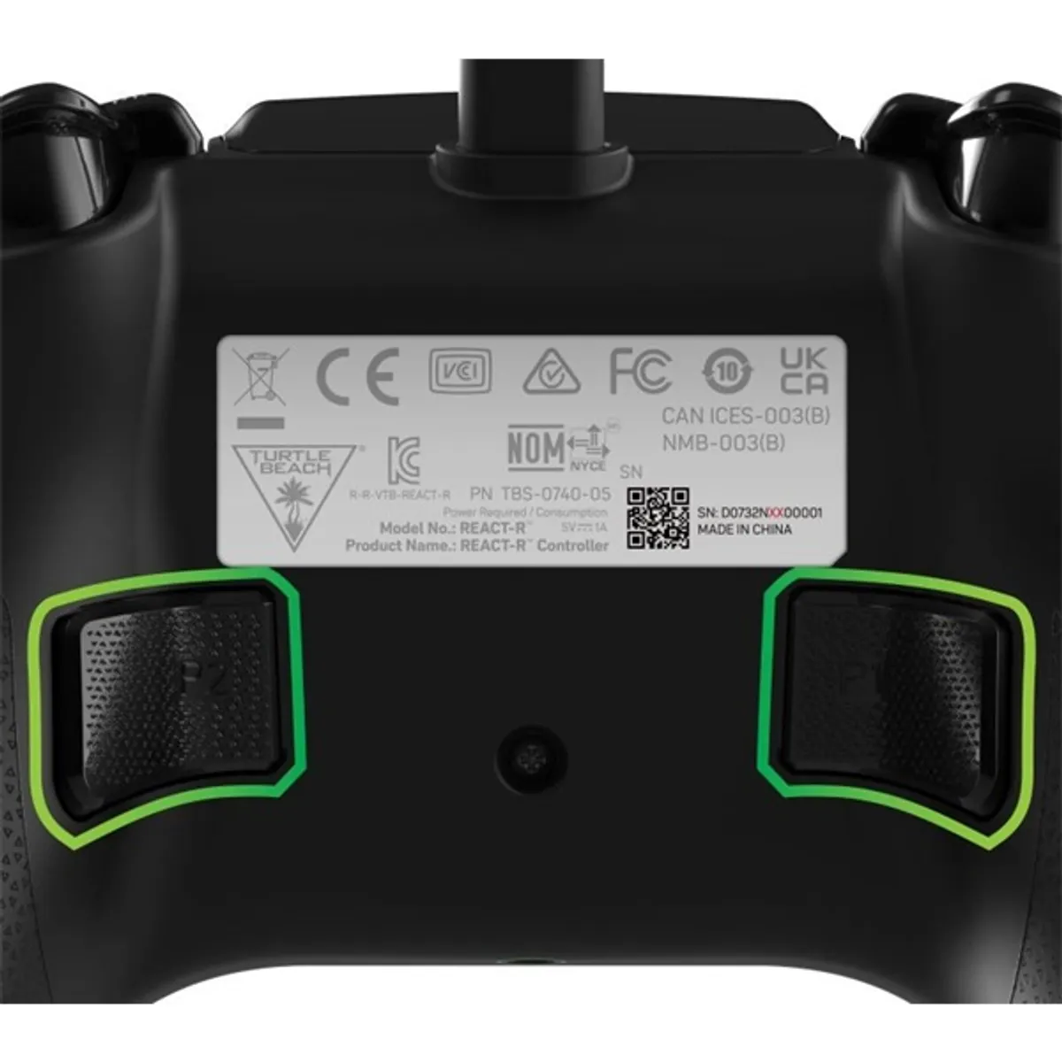 Turtle Beach TBS-0740-05 REACT-R PC/Xbox One/Xbox Series X|S vezetékes zöld kontroller #10