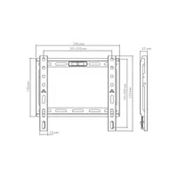 Sbox BL-3722F 43" VESA 200x200 fix fali konzol #4