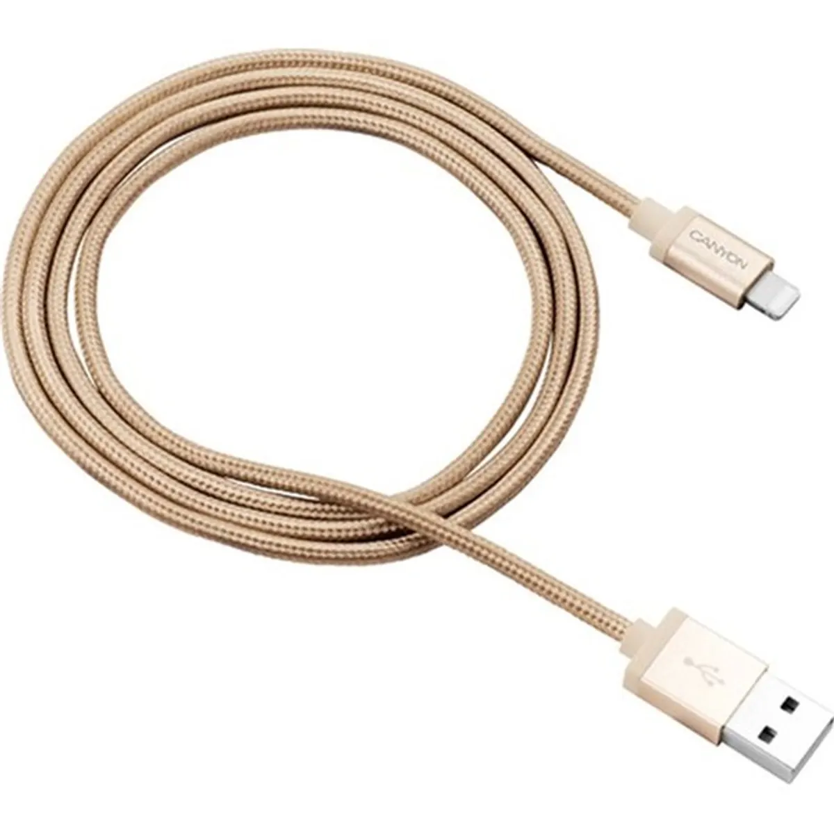 Canyon Charge & Sync MFI Lightning -> USB 2.0 A M/M adatkábel 1m arany #1